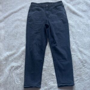 American Eagle Mom Jeans – Size 10 Regular | Black-Grey Wash | 90s Revival |